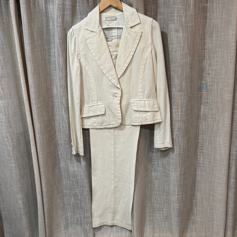 Elegant Cream Blazer and Pant set